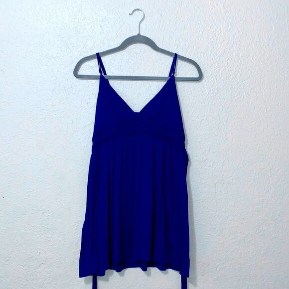 Blue spaghetti strap y2k tank top - Picture 3 of 16